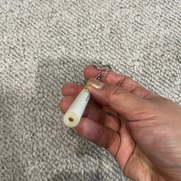 Vintage Cigarette Pen Flashlight Keychain Smoking 555 Bag Charm Tobacco Cigar xo - Picture 7 of 8